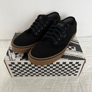 Vans Men's Atwood Black Canvas Sneakers